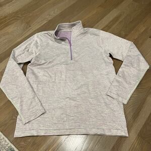 lululemon athletica Heathered Lavender Half-Zip Pullover